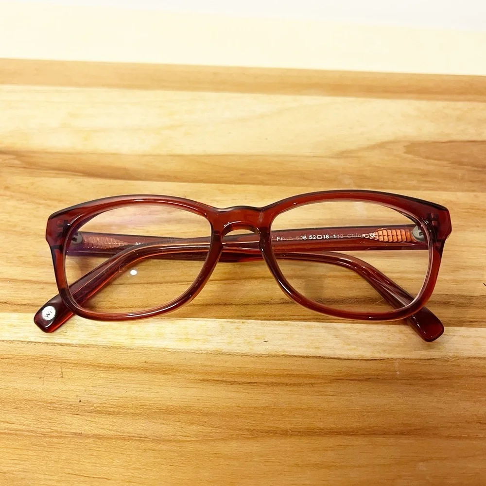 WARBY PARKER Brown Finch Eyeglasses with Case